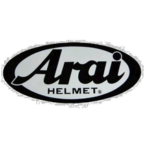 (Japanese direct mail) Arai helmet bike racing decoration with LOGO sticker black and white 21 x 9