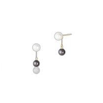 Japanese direct mail Japanese tide EAU DOUCE４℃ K10 gold earrings 142416153016 pearl earrings