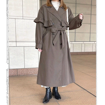 Japan Direct Mail Apres Jour Lady Elegant Pleat Side Windcoat Spring Jacket Long design Explicit Legs