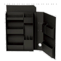 (Japan Direct Mail) Nakabayashi Home Goods Book Style Containing Box A4 Black