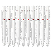 (Direct mail from Japan) Japanese Zebra Oil Ballpoint Pen Blen 0 7 White Pen Holder Red Ink 10