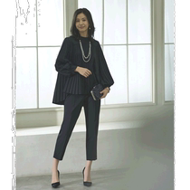 Direct mail from Japan RUIRUE BOUTIQUE Womens elegant pleated top and tapered pants two-piece formal set