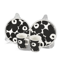 Japan direct mail Marimekko Ms. Oiva Unikko white black coffee cup 071606 ceramic