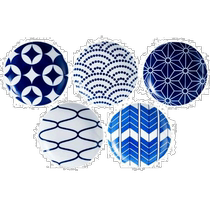(Direct mail from Japan) kihara folding tableware komon Japanese small plate 5-piece set is exquisite in workmanship and easy to carry
