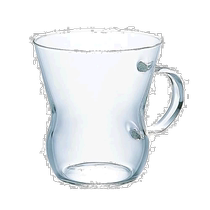 Japan Direct Mail (Japan Direct Mail) HARIO Glass Cup HUT-8T Transparent 300ml Heat Resistant Light