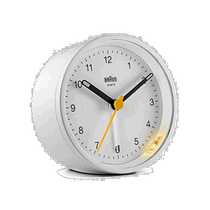 (Direct mail from Japan) Braun Analog Alarm Clock BC12W White Bedside Desk Living Room