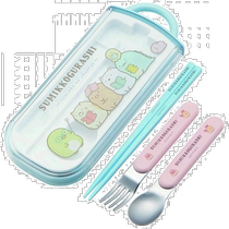 (Direct mail from Japan) Skedar Corner Creature Childrens Cutlery Three-piece Set Chopsticks Spoon Fork
