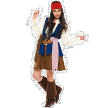 (Japan Direct Mail) RubieS Japan Pirates of the Caribbean Jack Sparrow Costume Lady 155-16