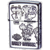 (Japan Direct Mail) ZIPPOs Baolighter 200 Silver Harley Davidson Japan Qualifies Memorial HD