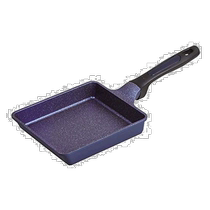 (Direct Mail from Japan) Tamagoyaki Frying Pan Blue 15x18cm Lightweight MegaStone HB-4853