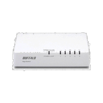 (Direct mail from Japan) BUFFALO Gigabit compatible plastic case AC power supply 5-port white switch cable collection