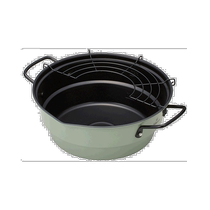 Japanese frying pan iron pan frying pan with filter rack tempura pot non-stick pan universal Japanese style high value
