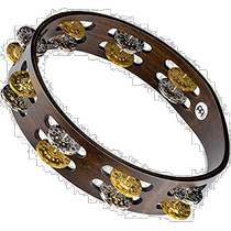 (Direct mail from Japan) MEINL Percussion retro wooden hand bell walnut color ring two-color bell