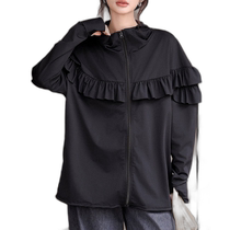 Japanese direct mail TeddyShop womens long-sleeved high-tie hooded sun protection shirt rashguard064