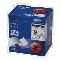 (Direct mail from Japan) Brother TZe laminated label ribbon 9mm transparent bottom black text 5 rolls TZe-12