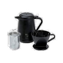 (Direct mail from Japan) Pearl metal double-layer structure thermal and cold coffee pot set 600ml HB-6619