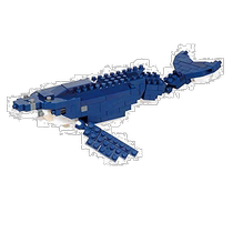 Japan Direct Mail (Japan Direct Mail) Kawada Riverfield Nanoblock Nano Building Blocks Head Whale NBC-