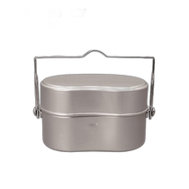 Self-operated | EVERNEW mountain lunch box EBY636 lunch box cooking tool camping outdoor titanium alloy