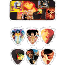(Direct mail from Japan) Dunlop electric guitar picks Jimi Hendrix style box set of 6 pieces