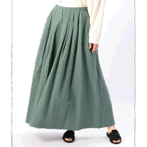 Japan Direct mail Liesse Lady natural hemp cotton material Long dress cool comfort suitable for summer wear