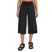 Japanese errand running Lululemon wide-leg side high-waist nine-point pants Black 2LW6BT9S