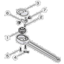 (Japan Direct mail) TONE front field sleef wrench аксессуаров ratchet wrench с ремонтным комплектом диаметром 12 7мм