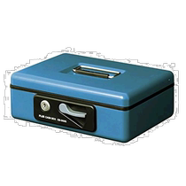 (Direct mail from Japan) Plus small portable cash box 230*194*80 blue 12-864