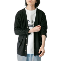 Japan Direct Mail Sonny Label Womens Light Cool V-Neck Deer Pattern Knitted Cardigan LA4512S006