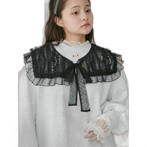 Japanese direct mail lace transparent lotus leaf collar merry jenny fake collar