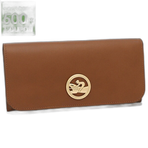 Japanese direct mail LONGCHAMP womens brown long wallet 3044 HAU 504 Longchamp
