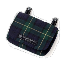 (Direct mail from Japan) Colorful Candy Style Mobile Phone Pocket Plaid Dark Green N60184