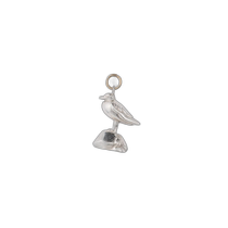 Japanese direct mail agete Akado womens seagull pattern K10 silver earrings (single) 1024211711
