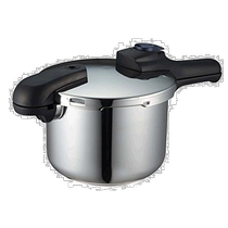 (Direct mail from Japan) Adjustable pressure cooker pressure cooker durable three-layer bottom 4 5L with recipe fast and energy-saving