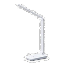 Alice LED desk lamp with Qi wireless phone charging stand 5-stage dimming foldable plastic