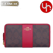 COACH Wallet Wallet F54630 Brown x Real Coach Accordion Zipper Womens 2021 Coach