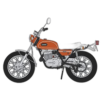 (direct mail) Hasegawa Yamakawa Model Toys 1 10 Yamaha Motorcycles DT250