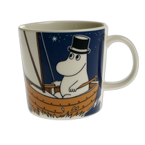 Japan direct mail to Arabia Arabia Moomin daddy dark blue mug ceramic dark blue