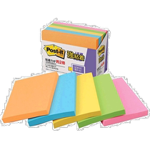 (Direct mail from Japan) 3M sticky notes strong adhesive neon color 75×100mm 90 sheets×5 books 657-5SS