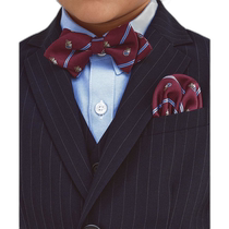 Japanese direct mail green label relaxing childrens bow tie handkerchief set 38336990887