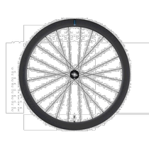(Direct mail from Japan) Shimano WH-RS710-C46-TL front wheel 12mm large