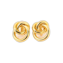 Japan direct mail Ray BEAMS womens simple style metal earrings conspicuous design the first choice for daily matching