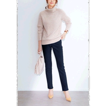 (Direct mail from Japan) IEDIT IEDIT Llama turtle knitted pullover (beige) wrapped sweater