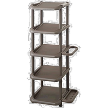 (日本直邮)Like It利快 鞋柜鞋柜 5层35.5x奥31x高87cm咖啡色