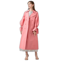 Direct mail from Japan ANAYI Womens Spring and Summer Series 2024 High-density anti-wrinkle glossy long windbreaker slimming and slimming