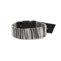 Japan direct mail m a mens simple cowhide silver bracelet AF7DL1GR20
