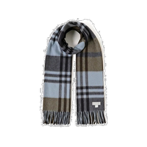 Japan direct mail Joshua Ellis womens black plaid cashmere scarf classic British style large size