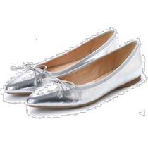 Fabio Rusconi womens pumps silver fashionable and comfortable flat womens shoes