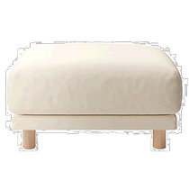 (publipostage japonais) Muji no print good cotton linen sofa footstool polyammoniac ressort avec couverture blanche 8258503