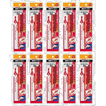 (Direct mail from Japan) Zebra Oily Marker Press Thick Red 10 Count B-P-YYSB6-R