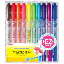 ZEBRA Zebra Highlighter Water-based Pen 10 Color Set Graffiti Optex 2-EZ Zebra Brand Refill